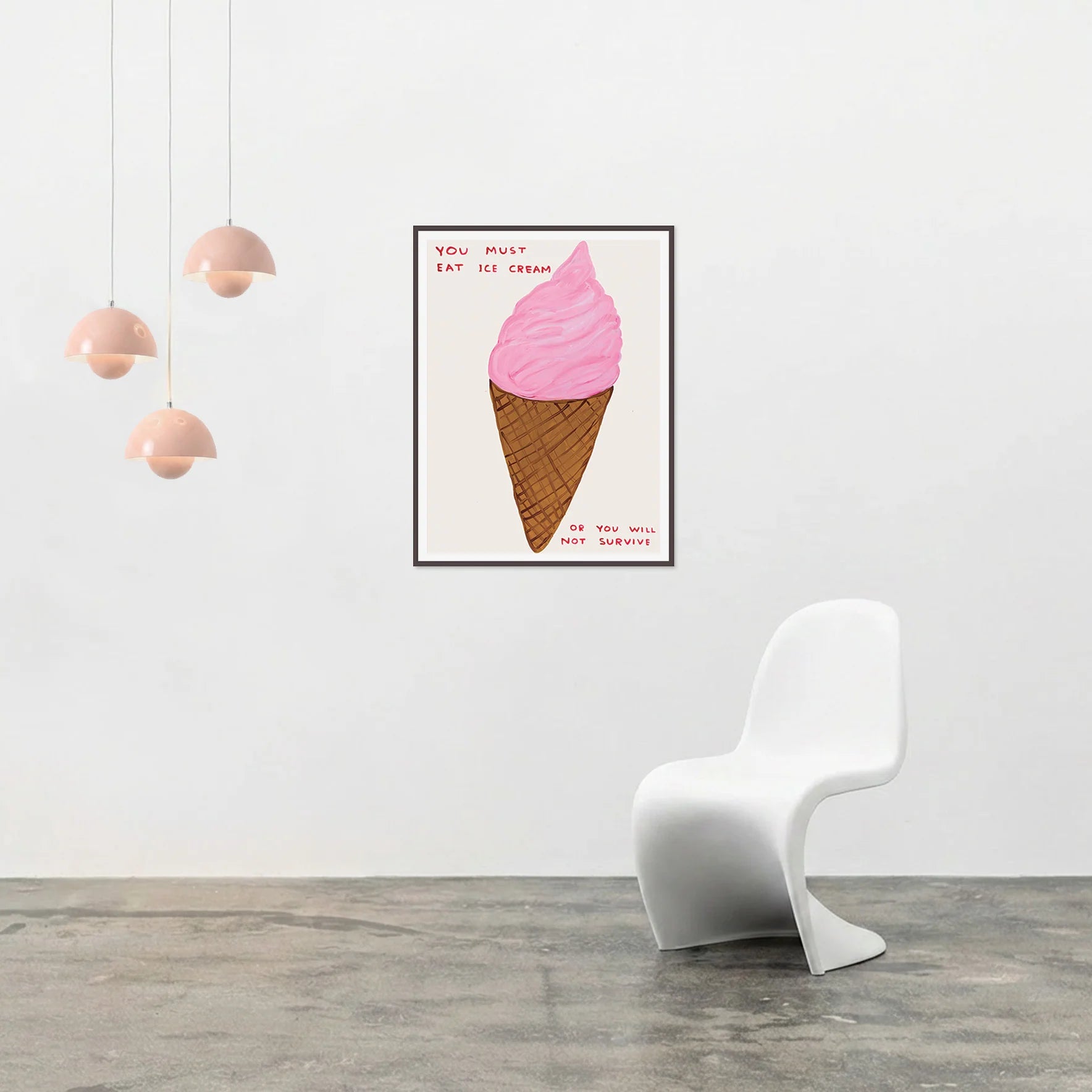 David Shrigley | You Must Eat Ice Cream Poster – Southbank Centre Shop