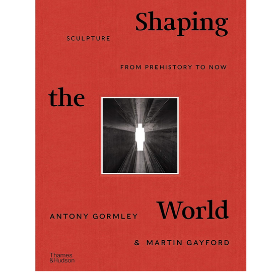 Cover, predominantly red, of Shaping the World book.