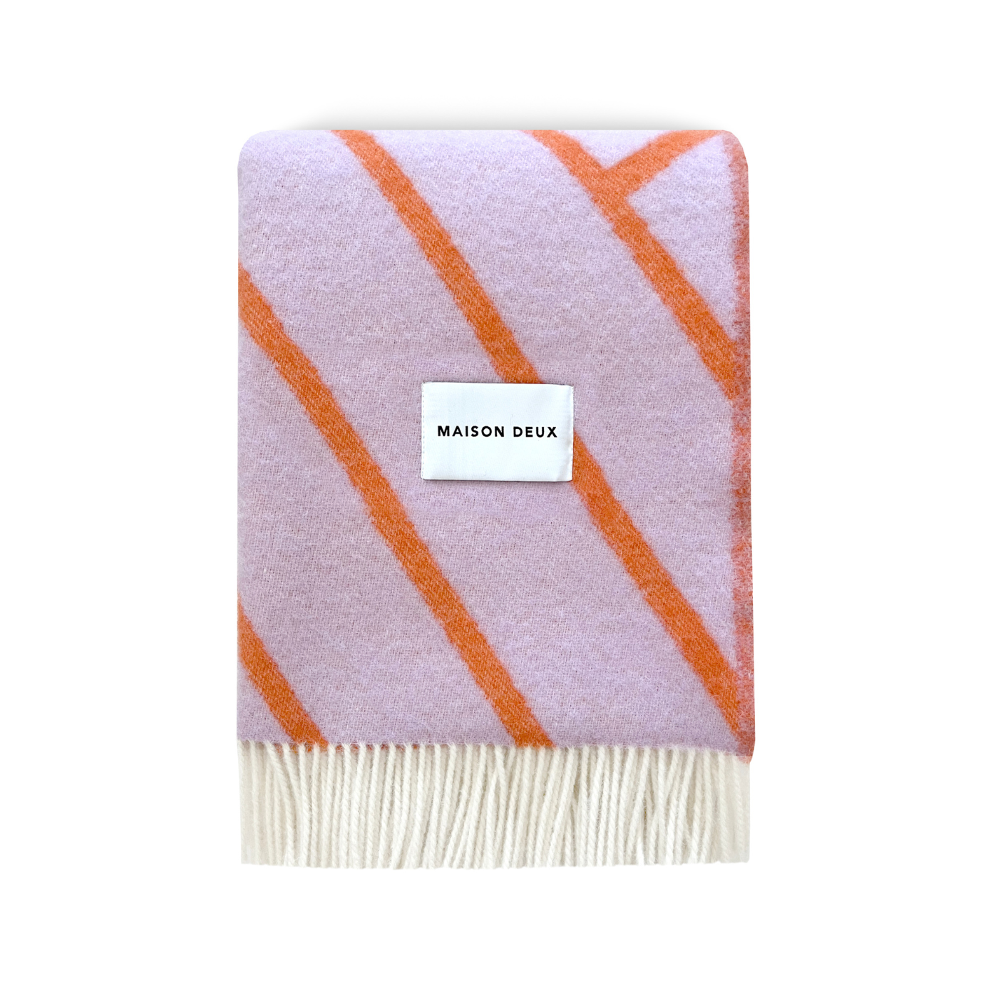 Folded wool blanket in a