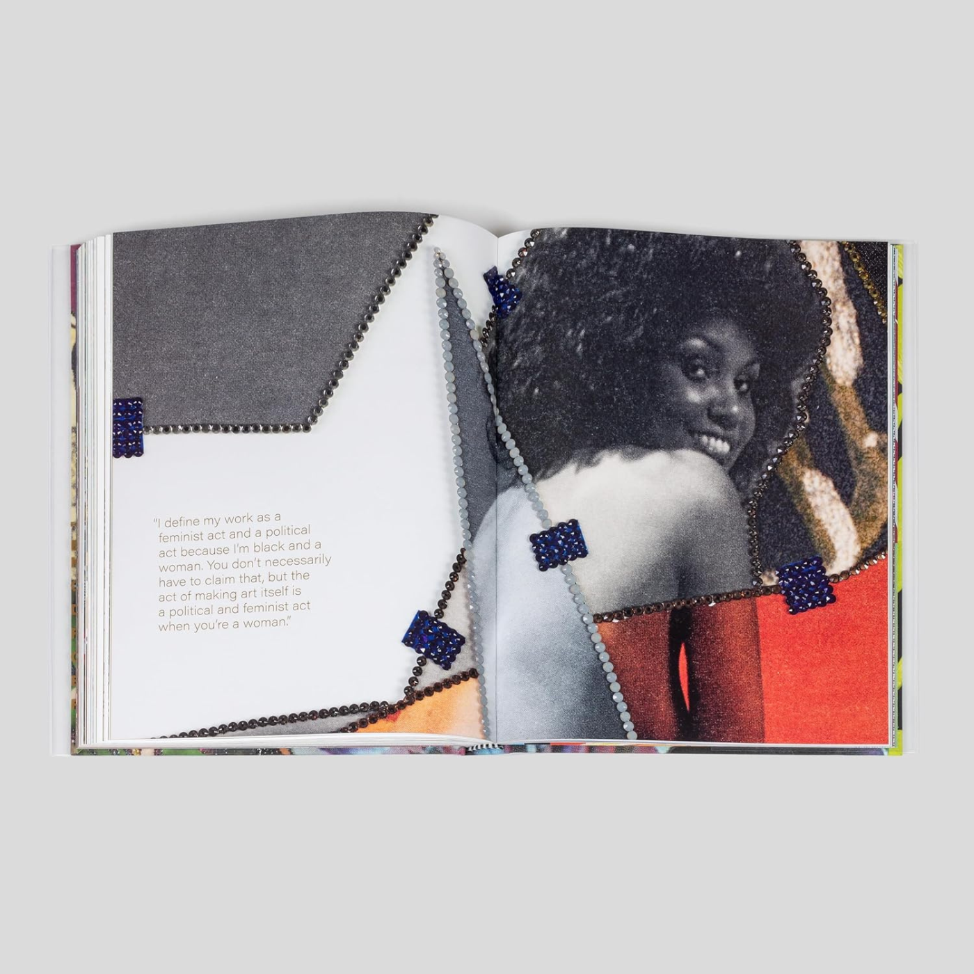 Internal double-page spead of Cover of Mickalene Thomas All About Love.