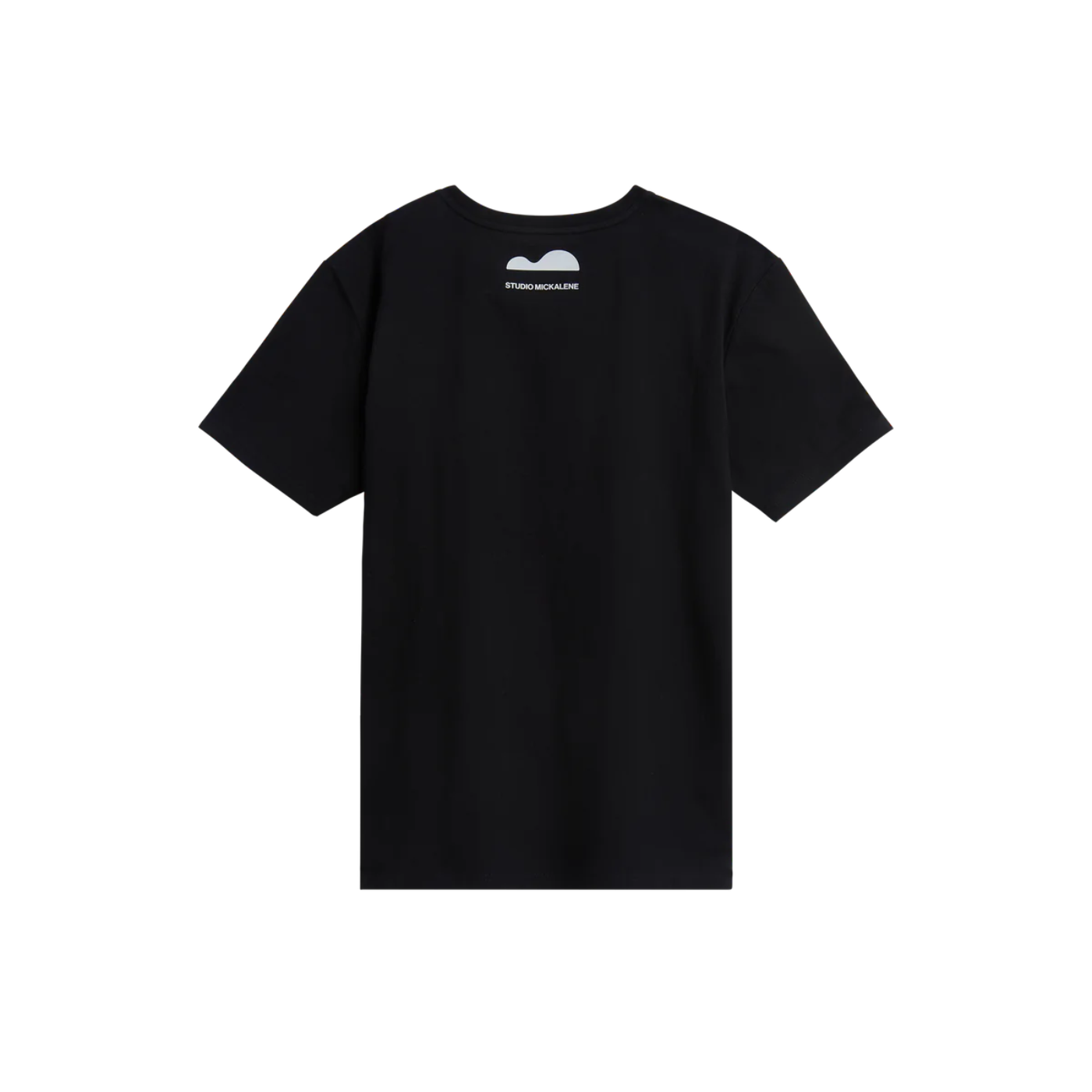 Back side of the Très Belle Négresse T-shirt, all black.