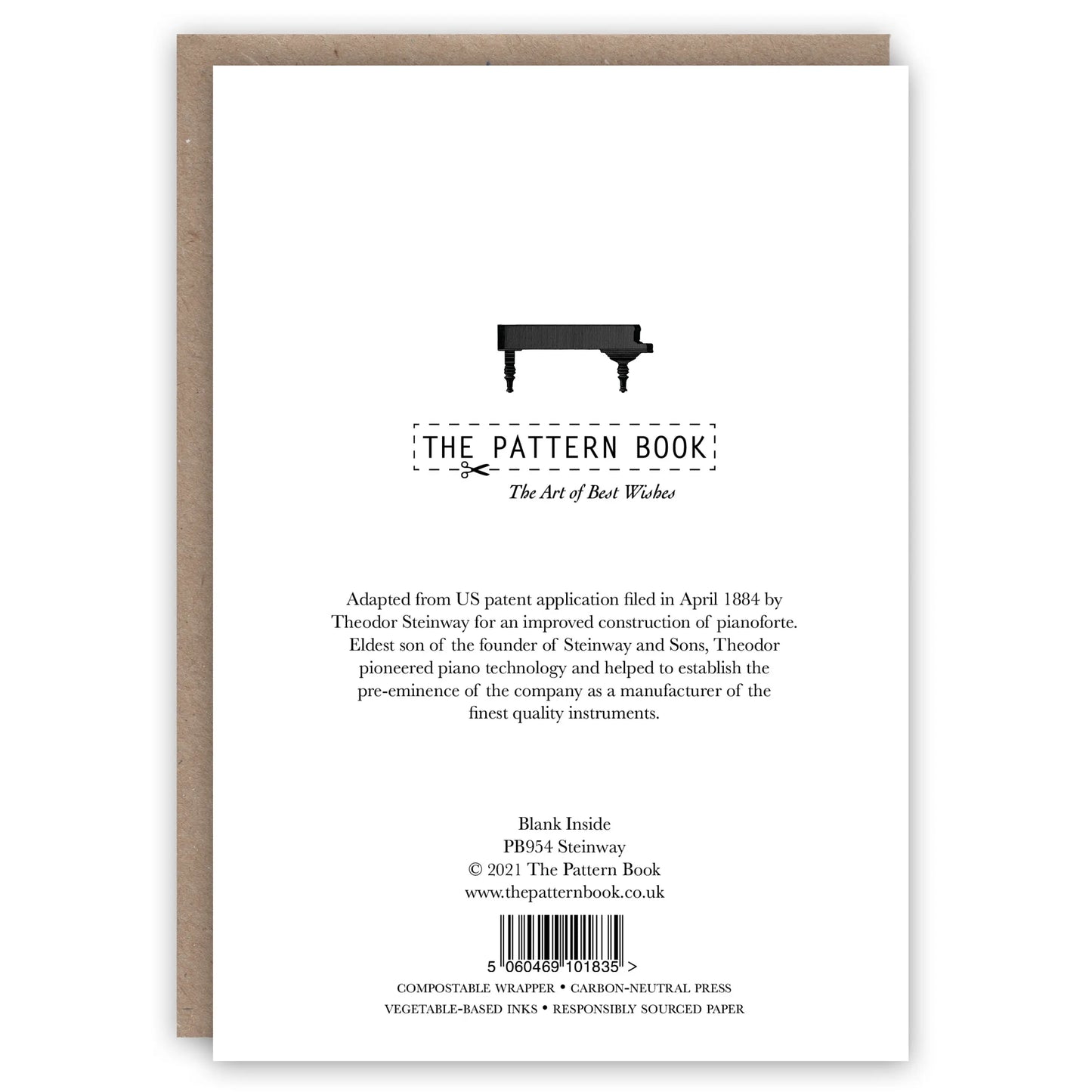 Steinway Piano Frame Greeting Card