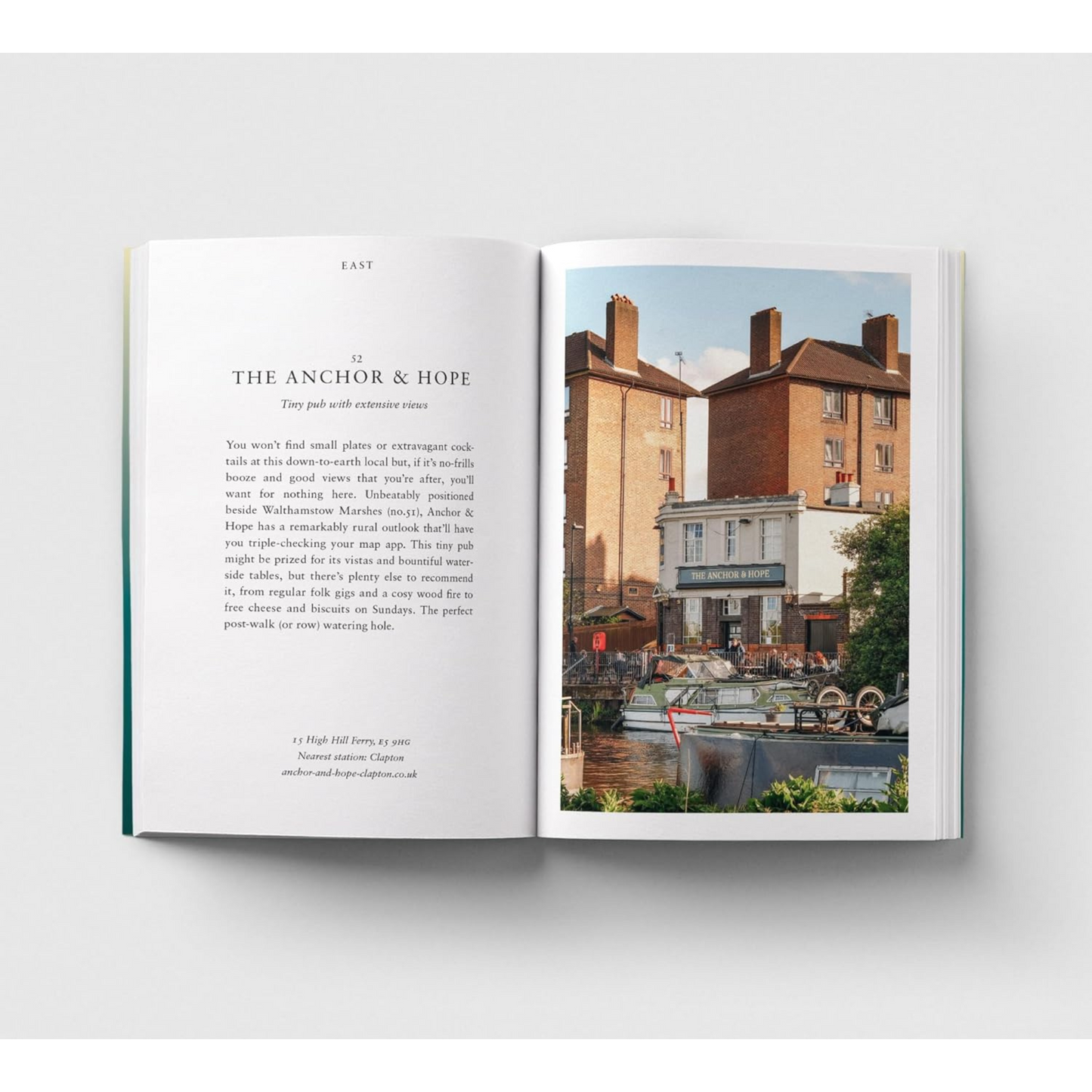 Internal pages of London Canals guide book.