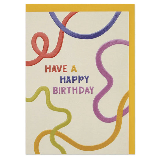 Have a Happy Birthday Abstract Card