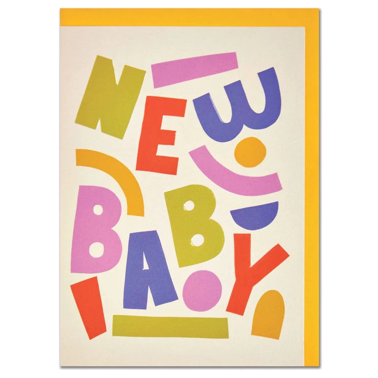 New Baby Abstract Greeting Card