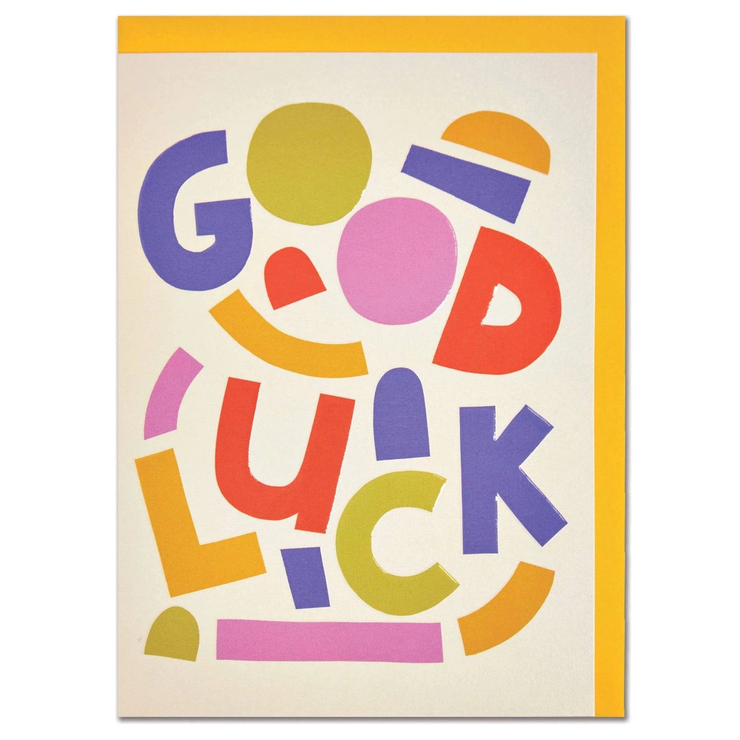 Good Luck Abstract Card