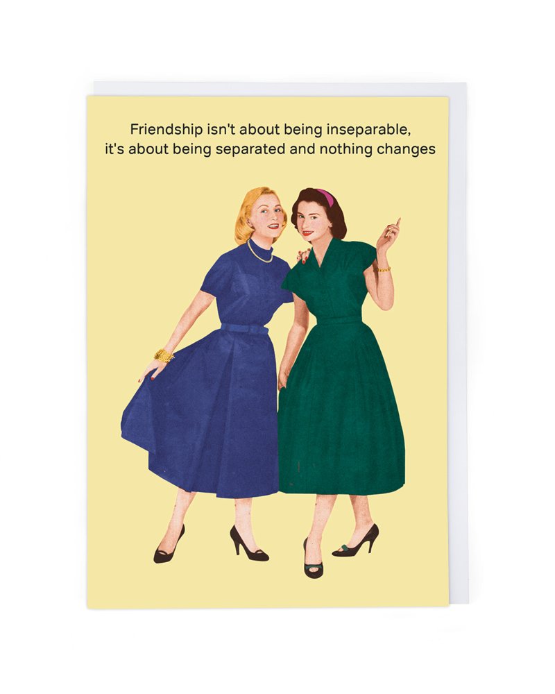 Seperated Friends Greeting Card