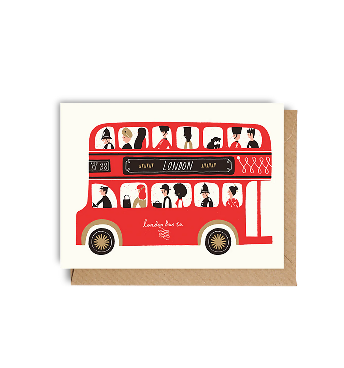 London Bus Mini Greeting Card Southbank Centre Shop 1046