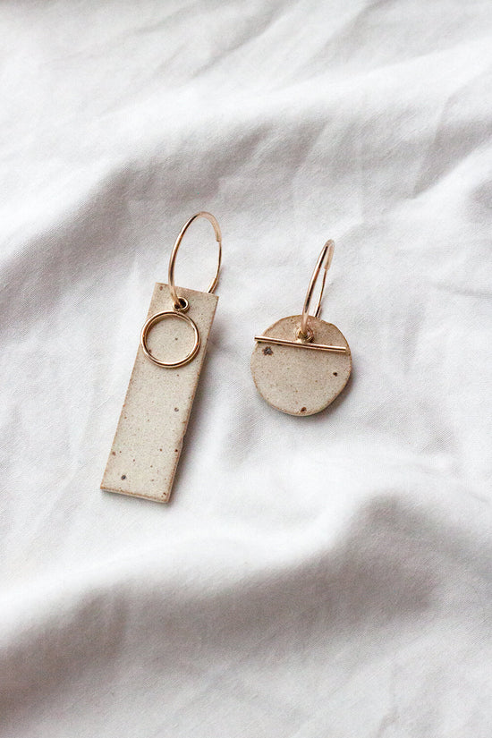 Abstract Ceramic Earrings