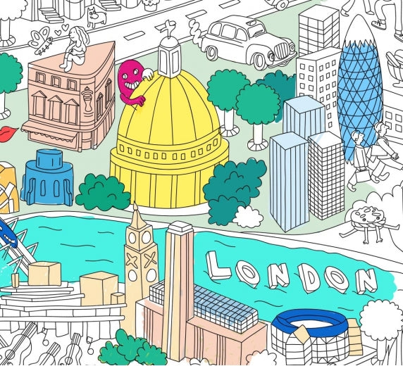 Colouring Poster London