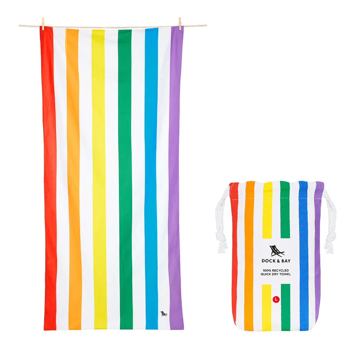 Rainbow Skies Quick Dry Towel