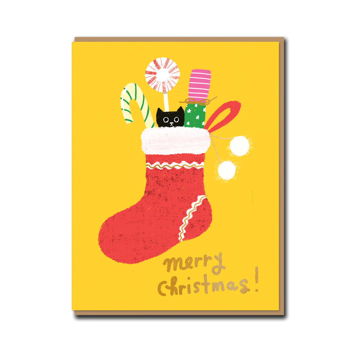 Merry Stocking Christmas Card