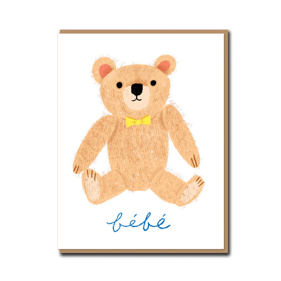 Teddy New Baby Greeting Card
