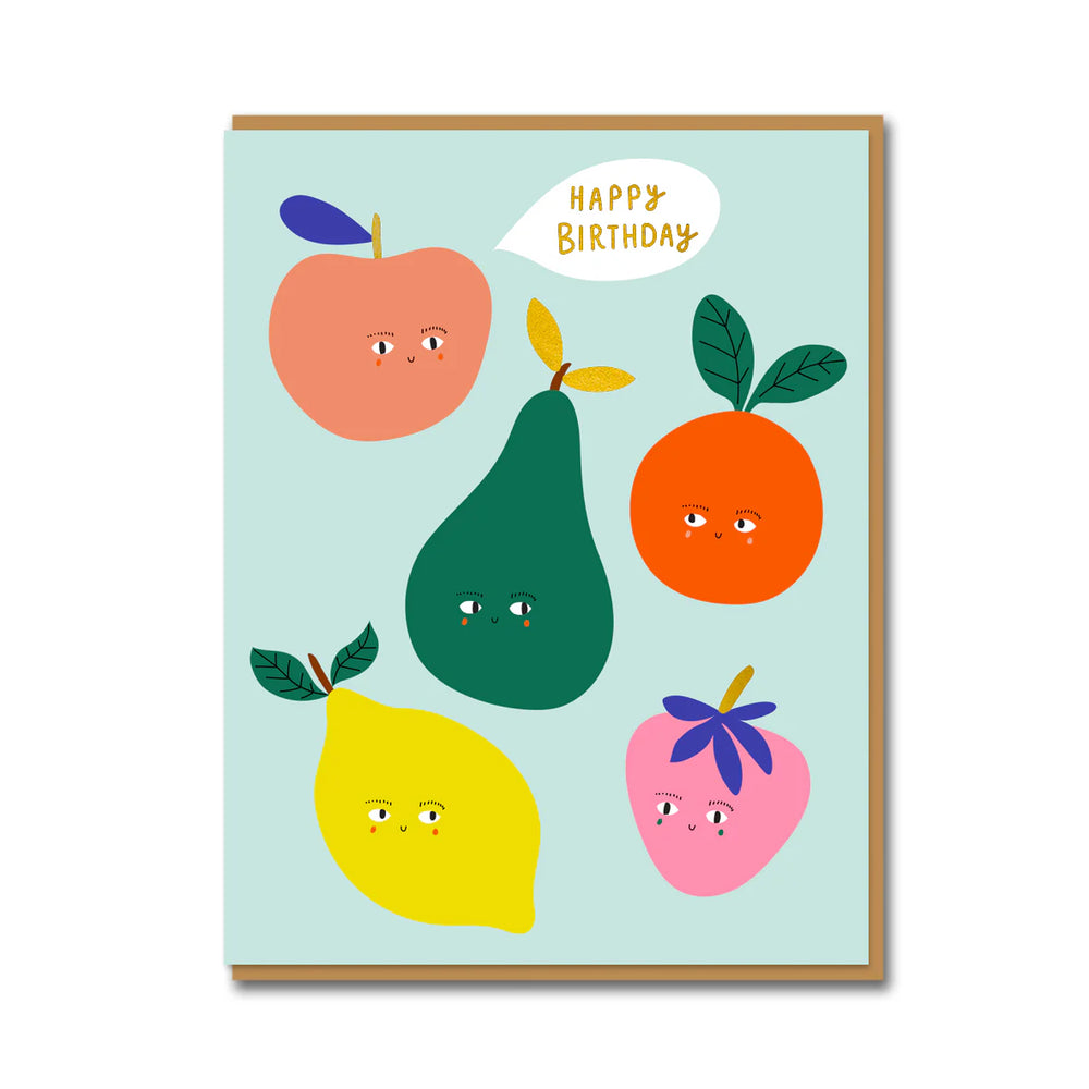 Fruit Birthday Greeting Card