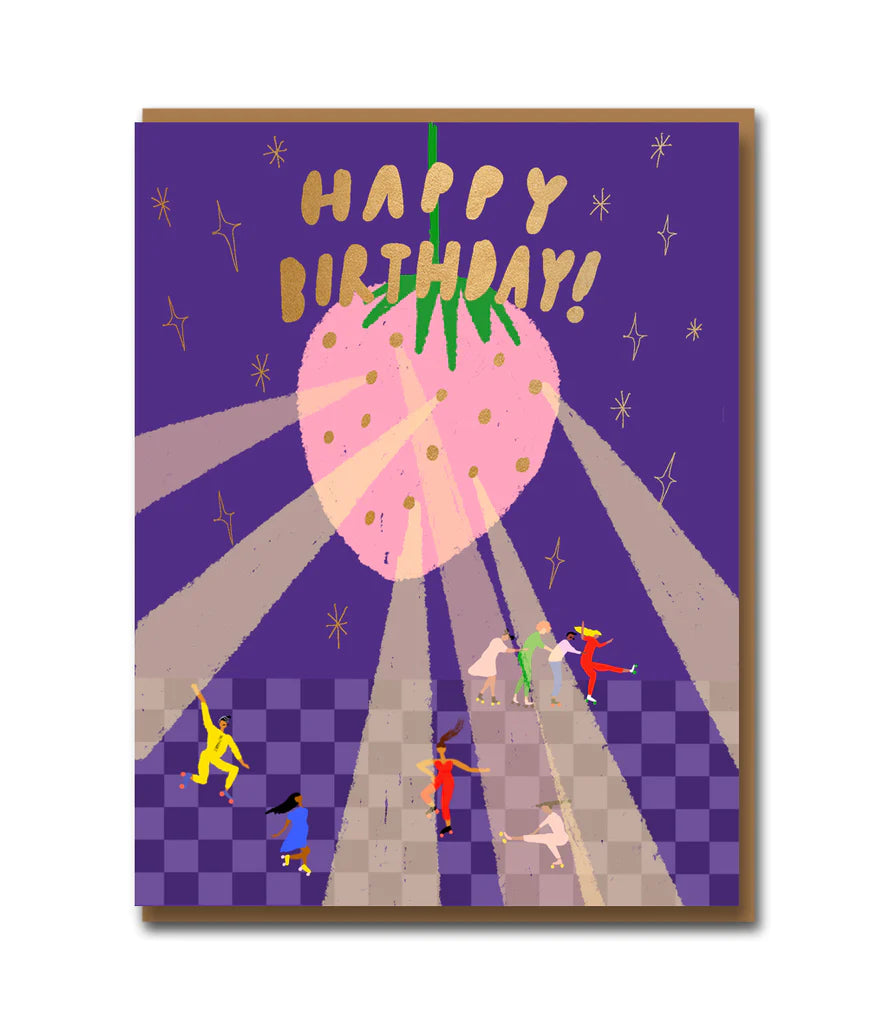 Roller Disco Birthday Card