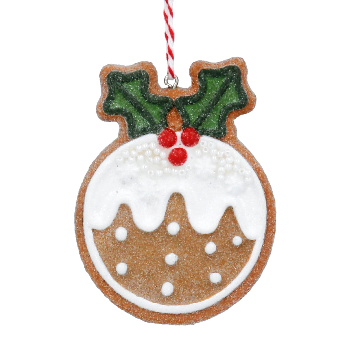 Load image into Gallery viewer, Gingerbread Christmas Pudding Decoration
