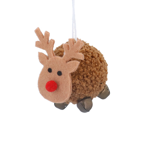 Felt Wool Pom Pom Reindeer Decoration