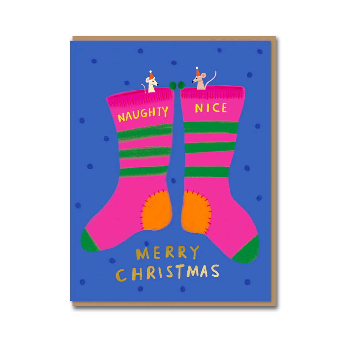 Naughty Socks Christmas Card