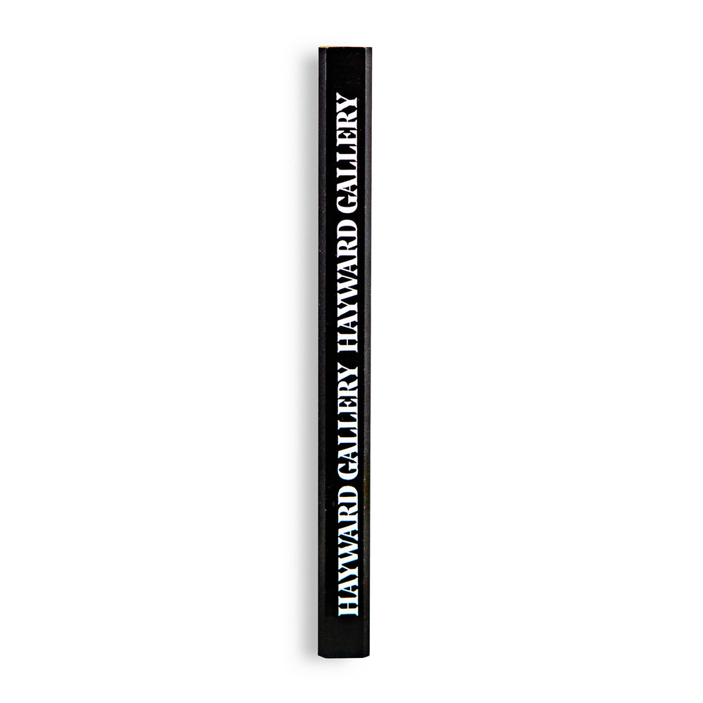 
                  
                    black carpenter pencil with hayawrd gallery logo repeated
                  
                