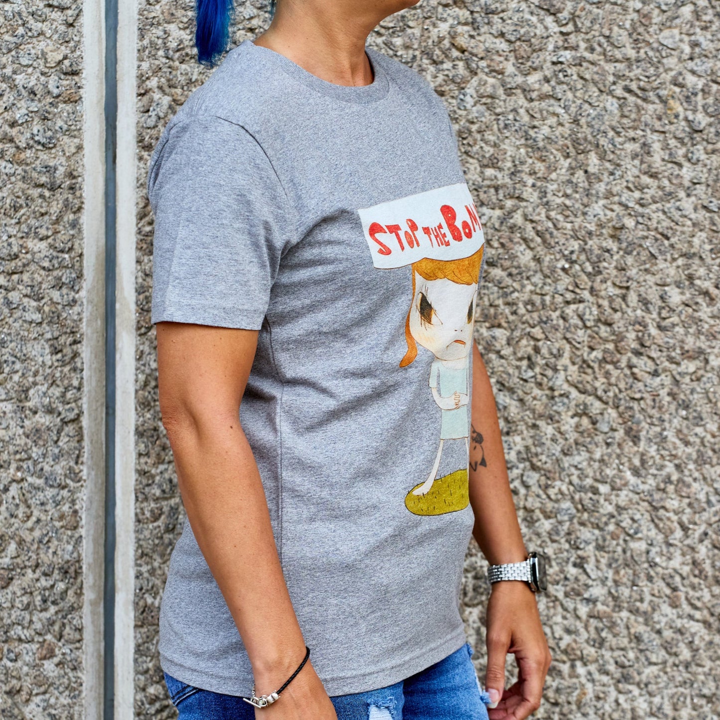 Stop the Bombs - Yoshitomo Nara T-Shirt