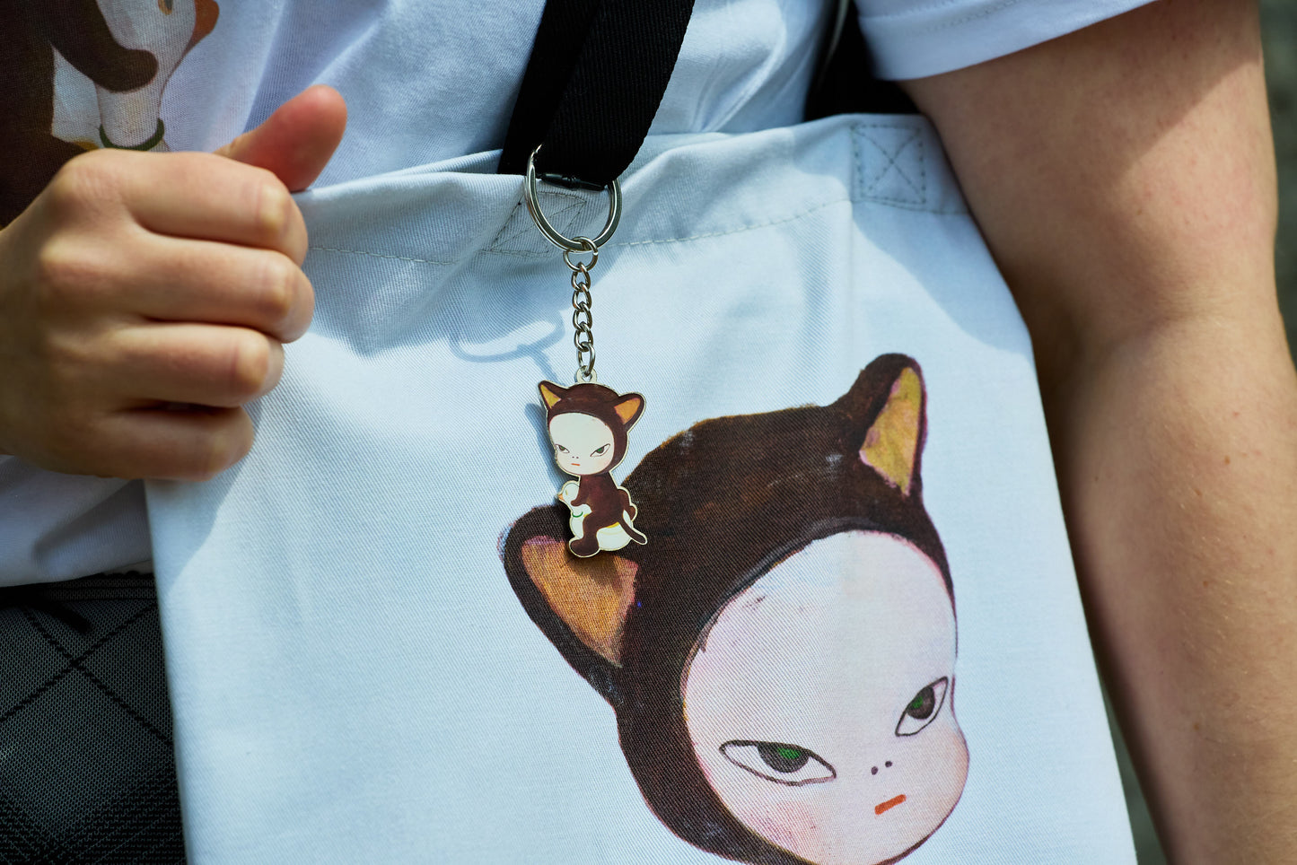 Harmless Kitty - Yoshitomo Nara Keyring