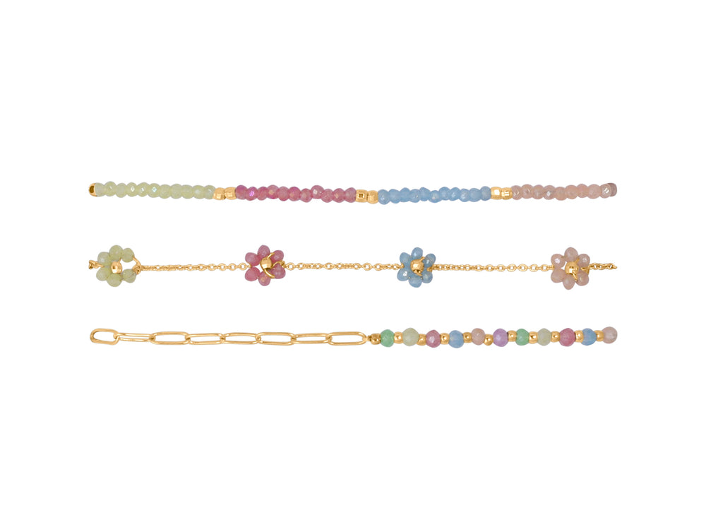 Daphne Pack of 3 Beaded Bracelets