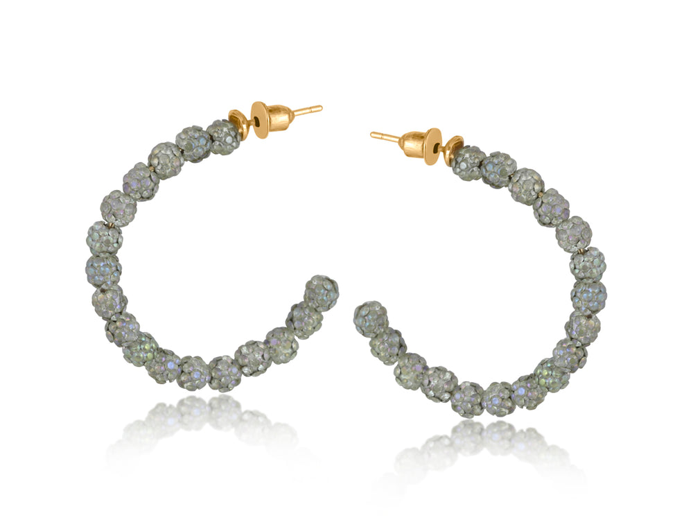 
                      
                        Amelie Disco Beaded Hoop Earrings
                      
                    