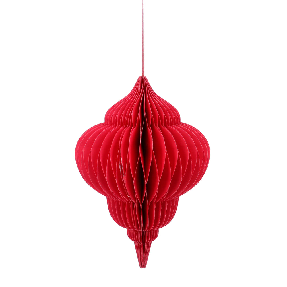 Red Large Honeycomb Paper Decoration