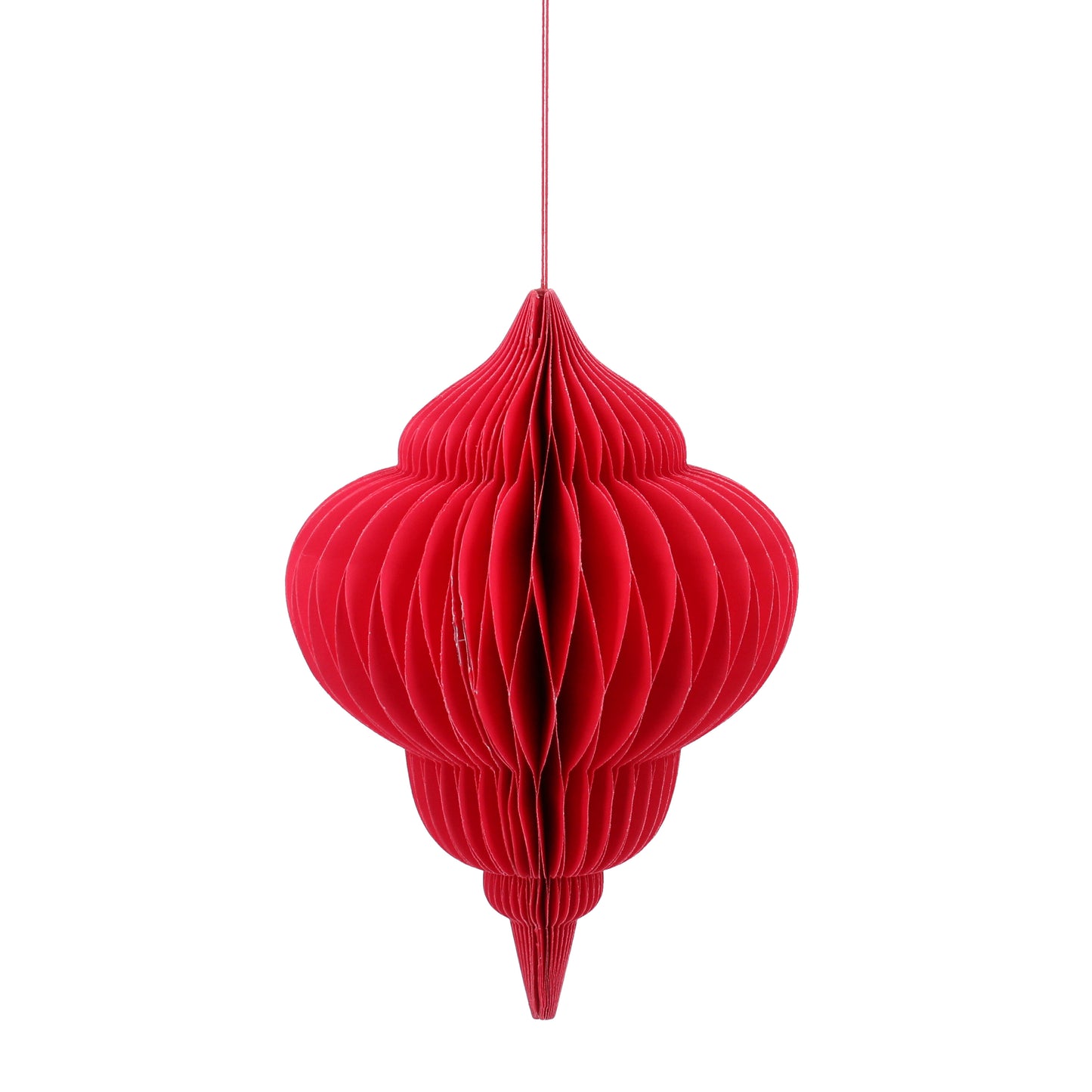 Red Large Honeycomb Paper Decoration