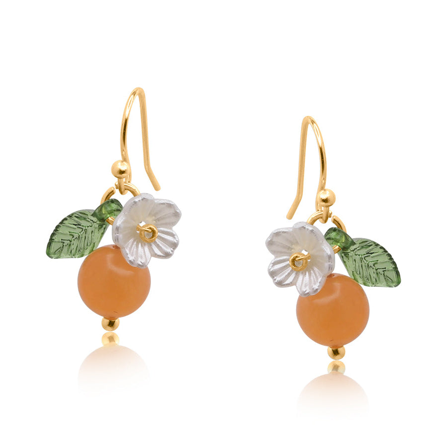 Marina Tangerine Fruit Drop Earrings