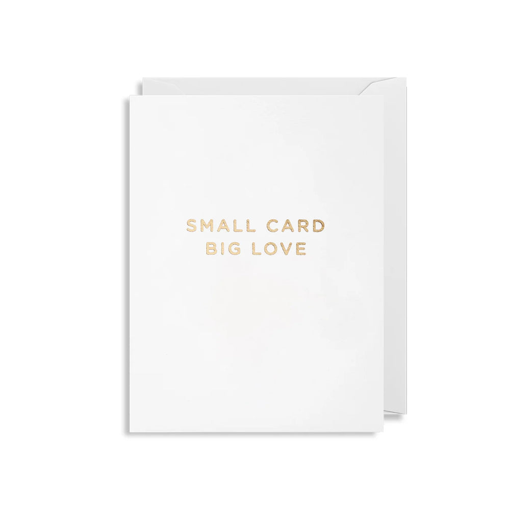 Small Card Big Love White Mini Card