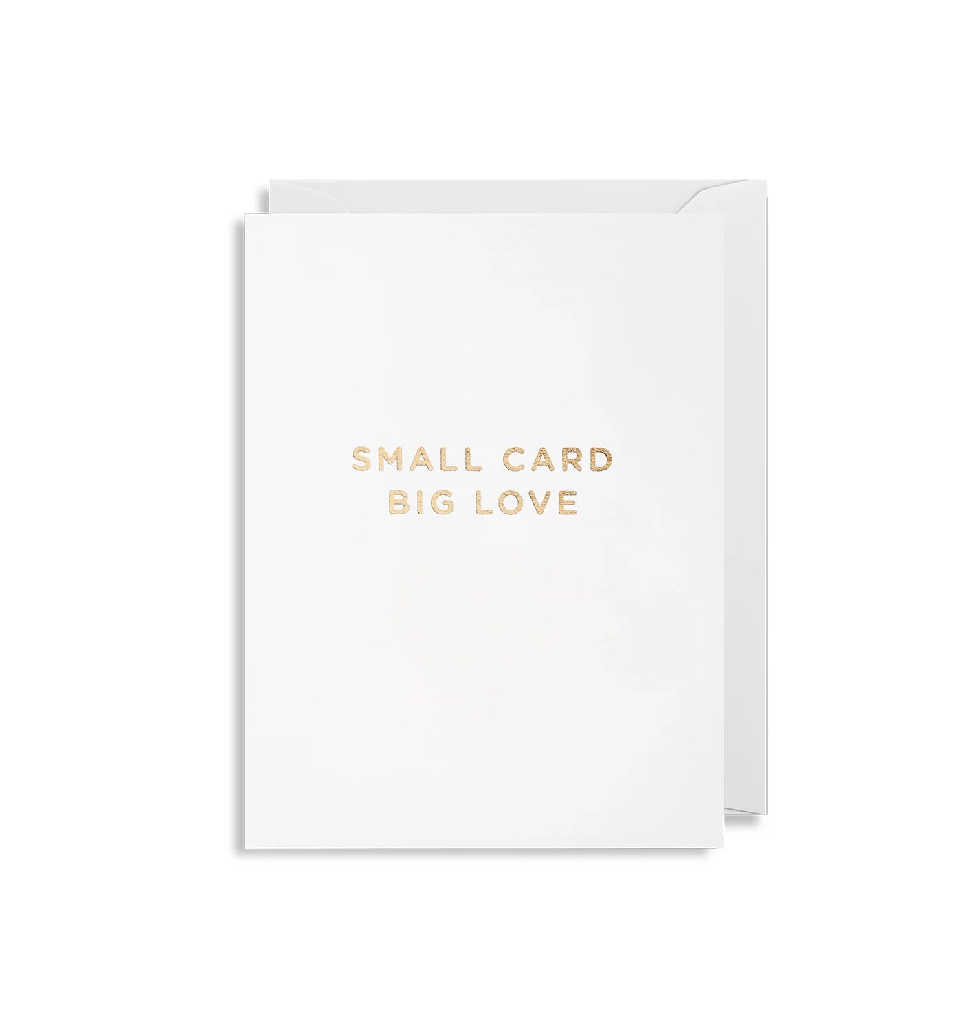 Small Card Big Love White Mini Card