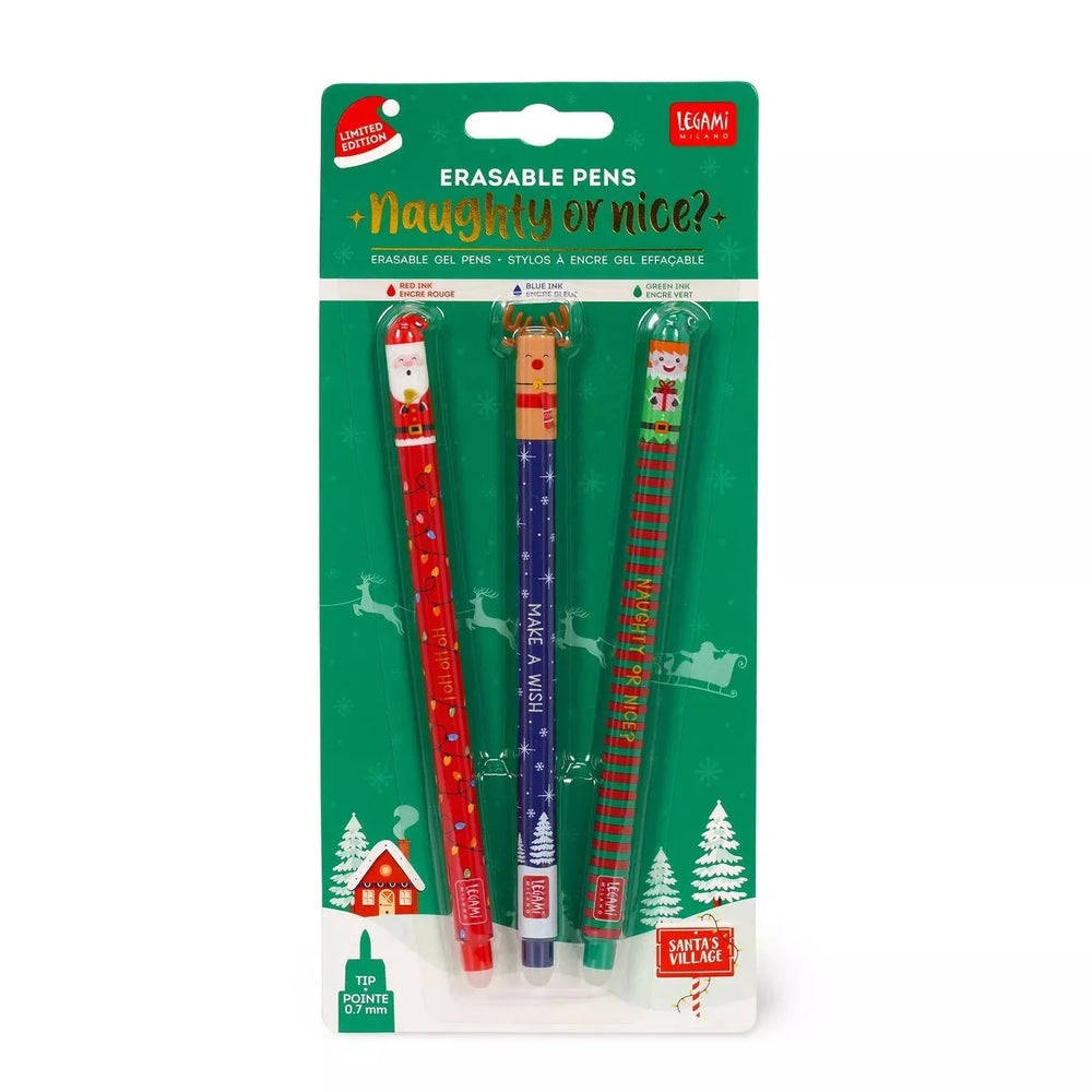 Legami Erasable Pen Set - Christmas Edition