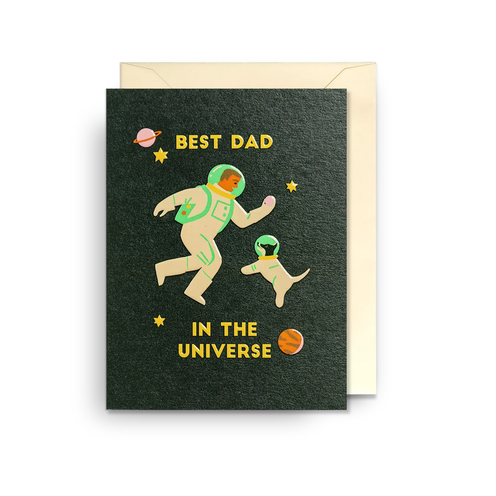 Best Dad in the Universe Mini Card