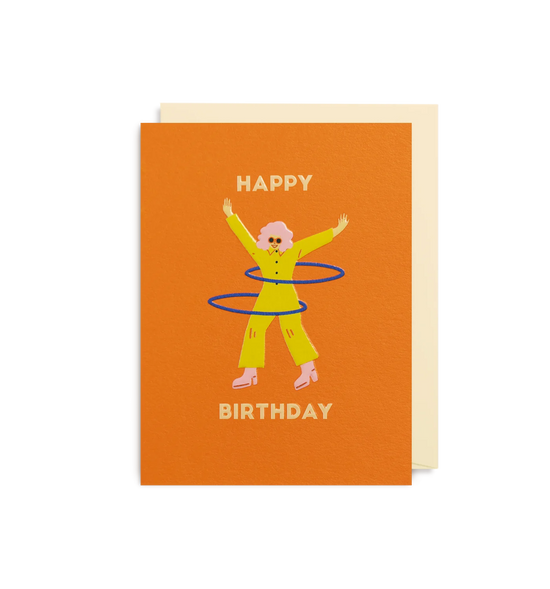 Happy Birthday Hoola Hoop Mini Card