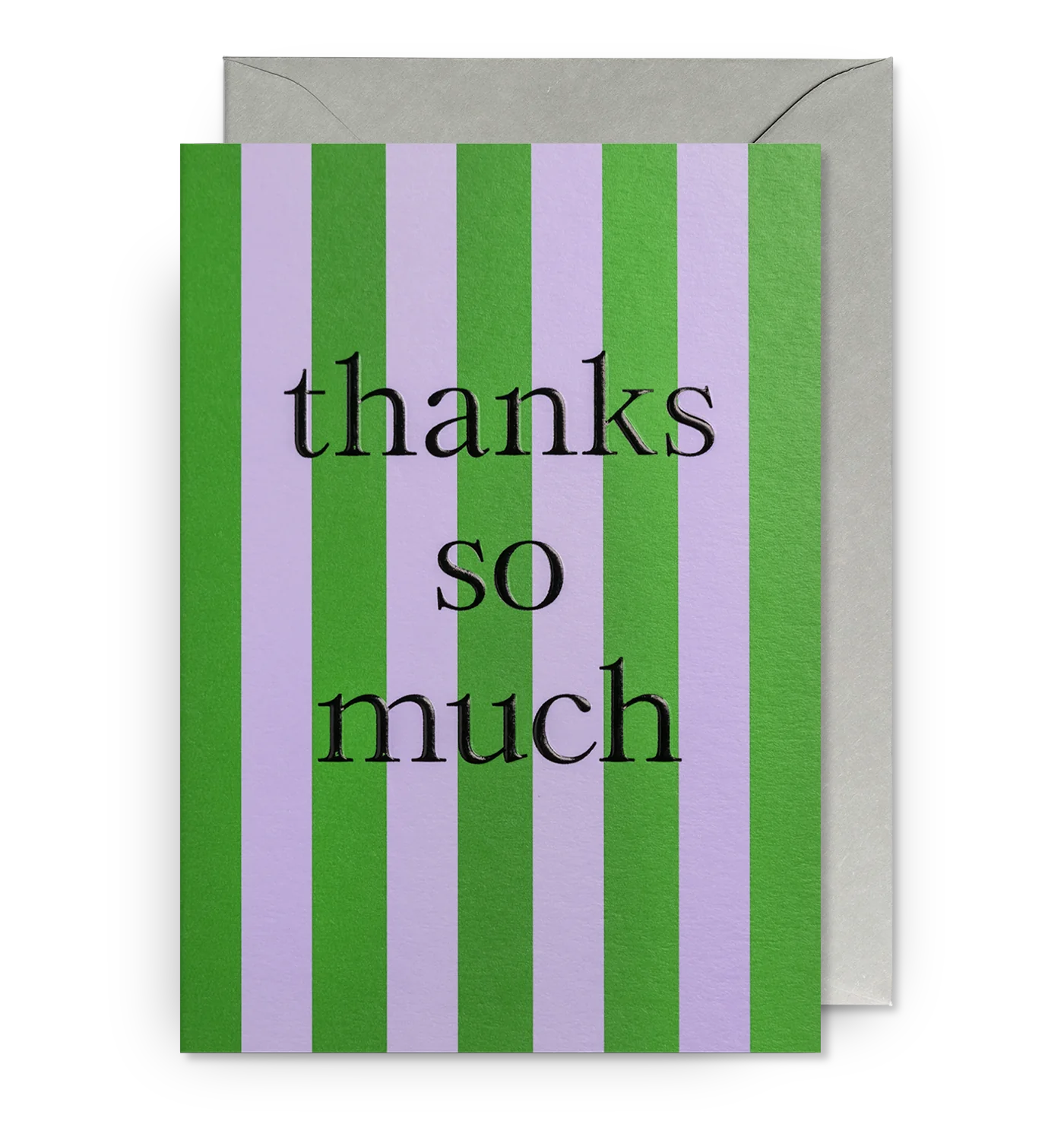 Thank You Striped Greeting Card