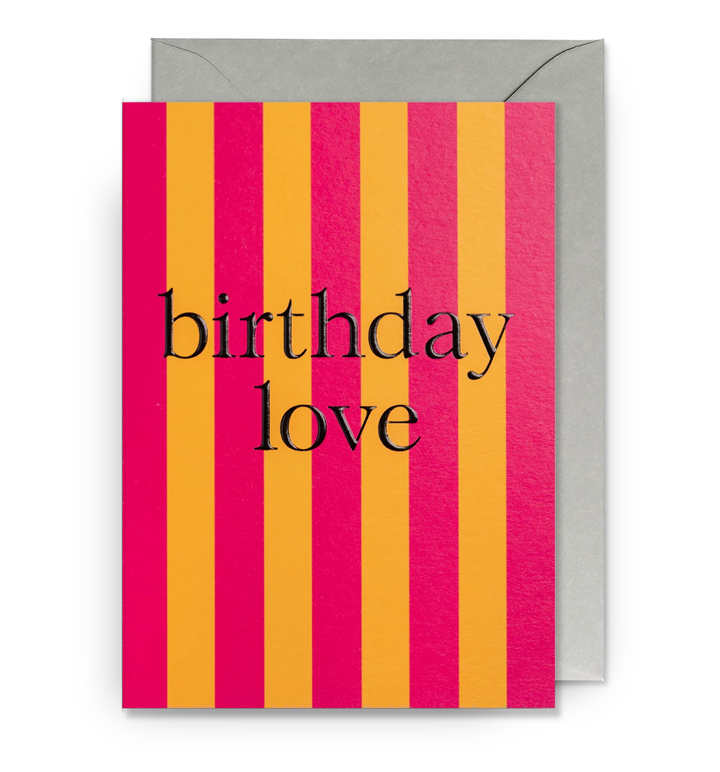 Bright Candy Striped Birthday Card