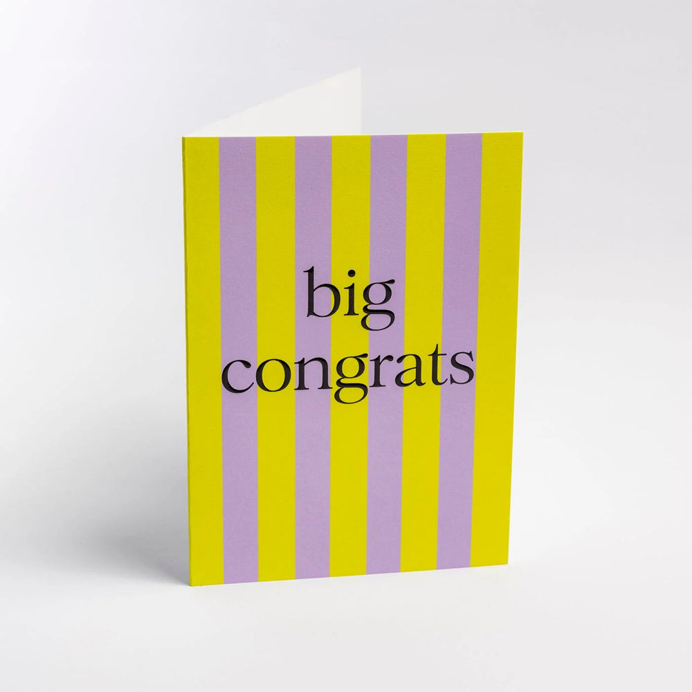 
                  
                    Big Congrats Striped Greeting Card
                  
                