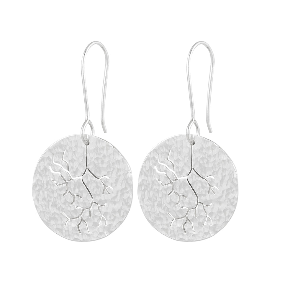 Lightning Disc Earrings