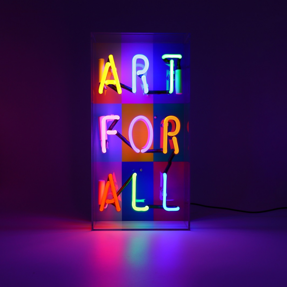 Art For All Neon Lightbox