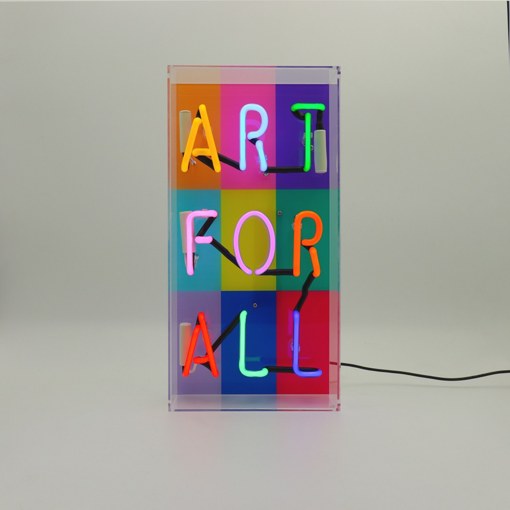 Art For All Neon Lightbox