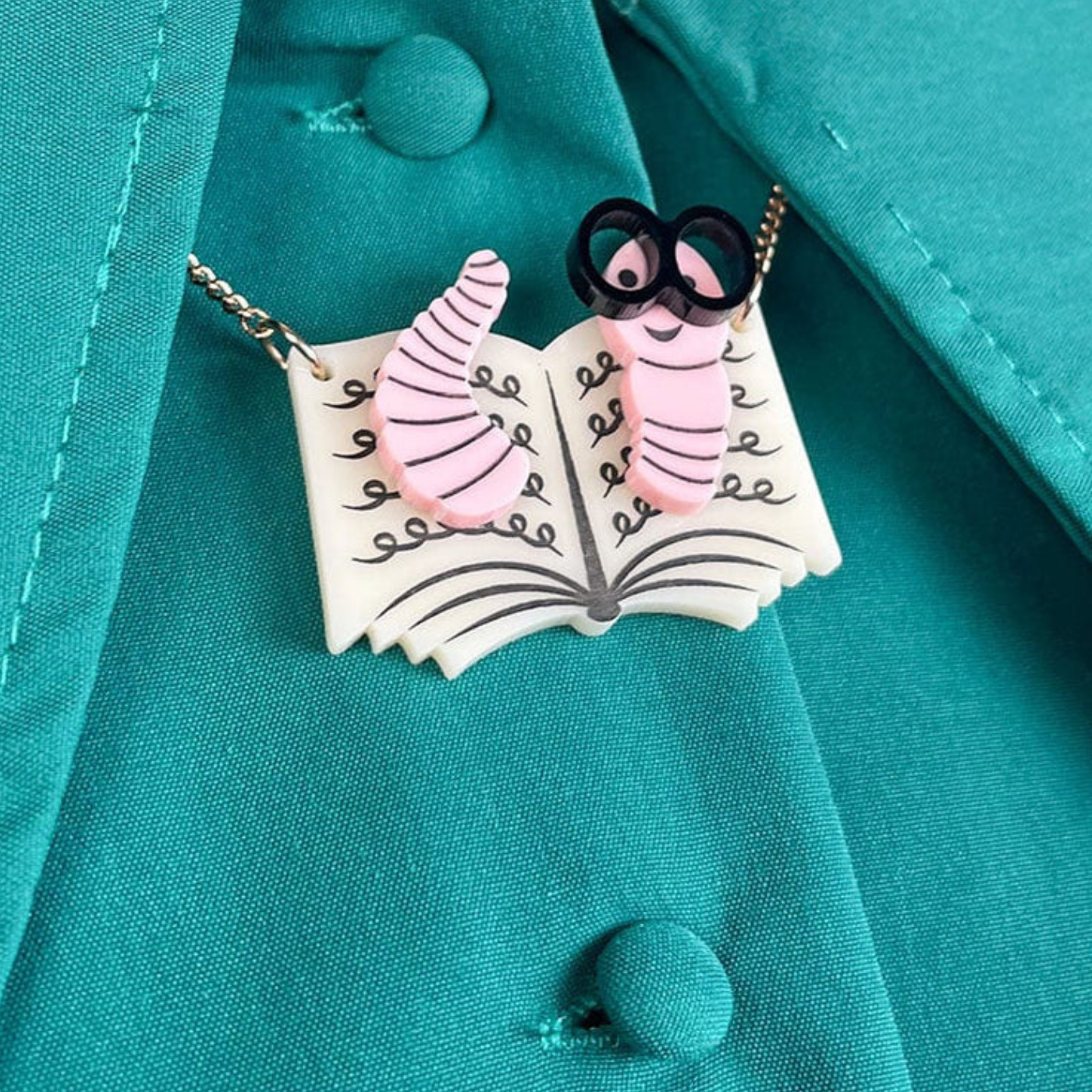 Bookworm Necklace