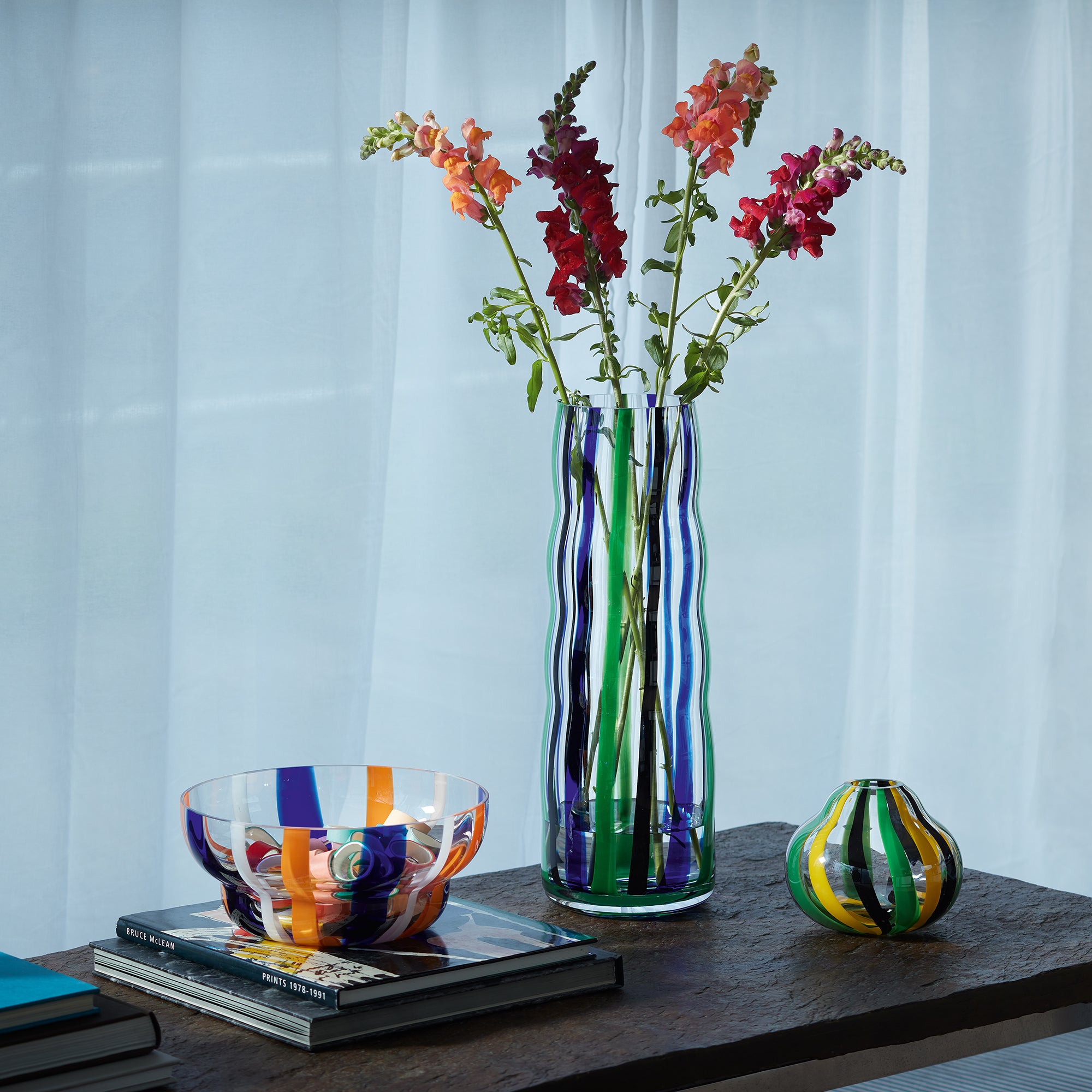 Tall blue vases 2025