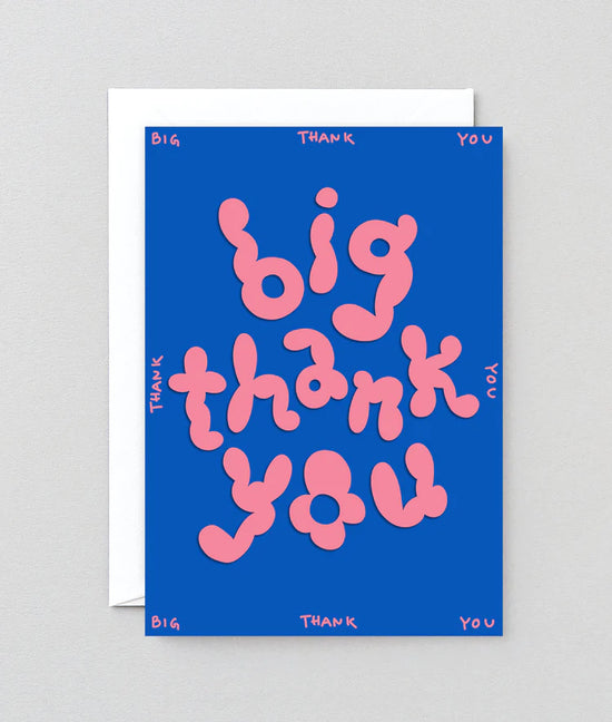 Load image into Gallery viewer, Big Thank You Embossed Greetings Card
