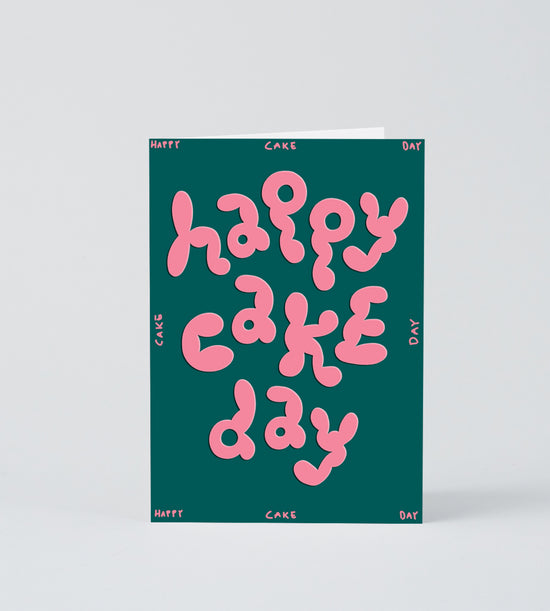 Happy Cake Day Embossed Card