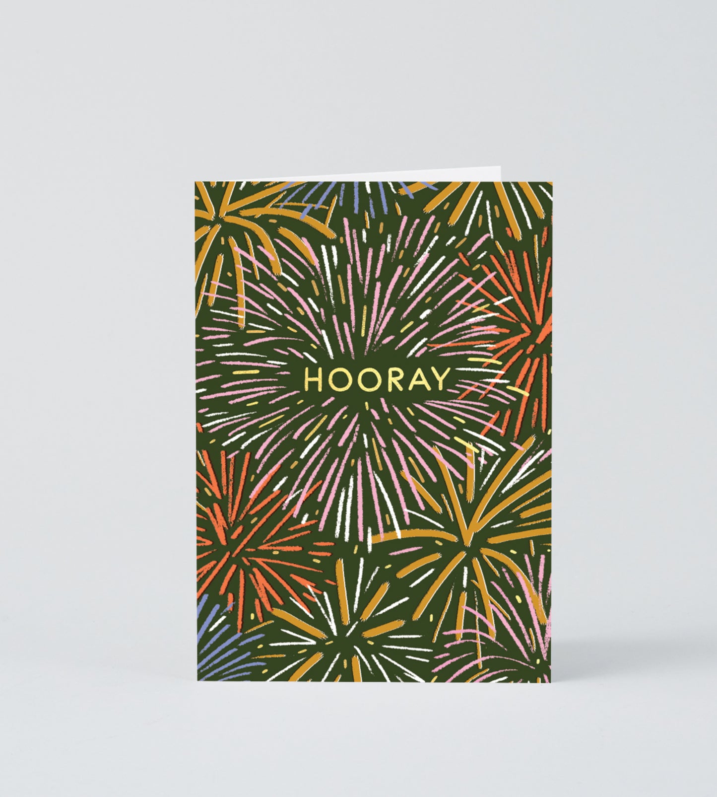 Hooray Fireworks Greeting Card