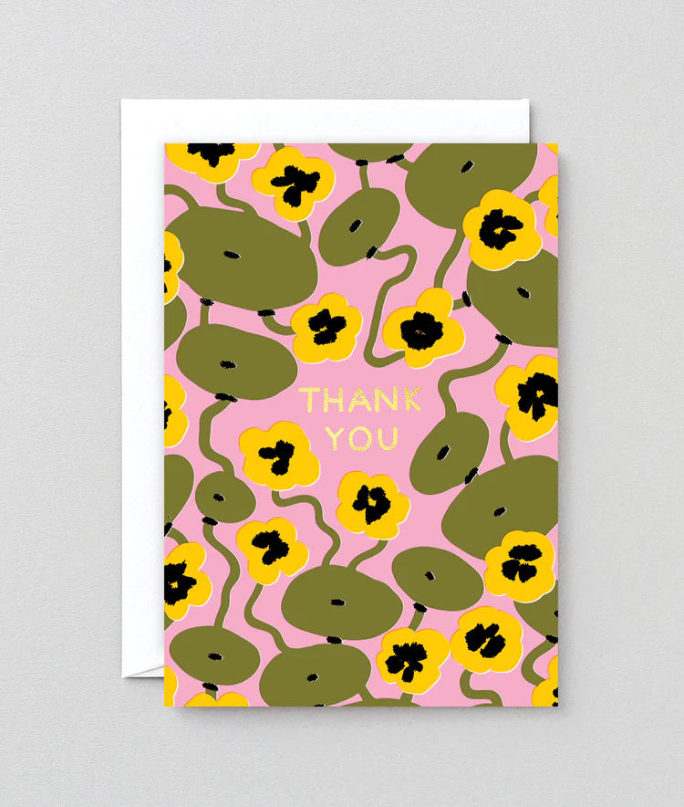 Thank You Nasturtiums Greeting Card