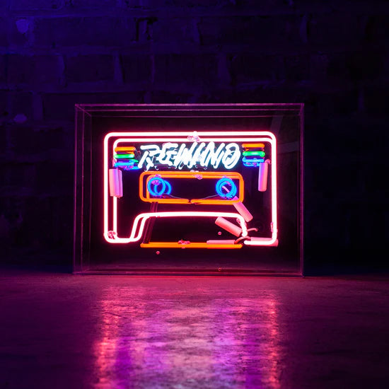 Neon Cassette Lightbox