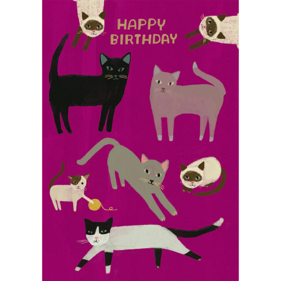 Load image into Gallery viewer, Cat Birthday Petite Card
