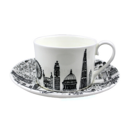 Load image into Gallery viewer, Central London Cup &amp;amp; Saucer Set
